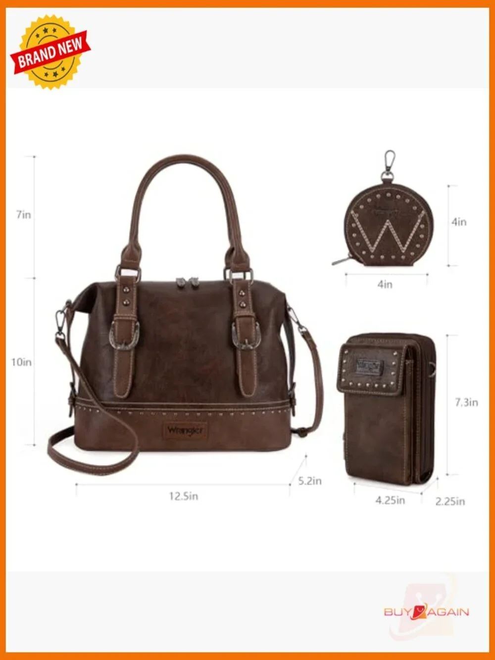 3 Piece Doctor Bag Set Satchel Top Handle Shoulder Bag Purse Set with Cell